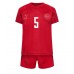 Danmark Joakim Maehle #5 Hemmatröja Barn VM 2022 Kortärmad (+ Korta byxor)
